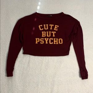 Fashion Nova long sleeve crop top